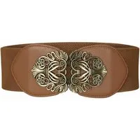 Bwecuy Taillengürtel Breiter Elastischer Taillengürtel für Frauen, Breite Retro Mode Cinch Damen Vintage Stretchy Taille Gürtel für Kleider