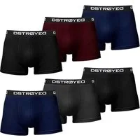 DSTROYED Boxershorts Herren Männer Unterhosen Baumwolle Premium Qualität perfekte Passform (Sparpack, 6er Pack) S - 7XL