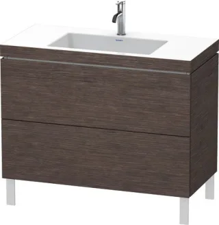 Duravit L-Cube c-bonded Set bodenstehend Eiche dunkel gebürstet Matt 1000x480x698 mm - LC6938O7272 LC6938O7272