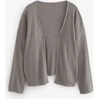 LAURA ASHLEY Strickjacke Laura Ashley kurze, gerippte Lounge-Strickjacke (1-tlg)