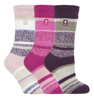 HEAT HOLDERS - 3er-Pack Multipack Damen Isolierte Thermo-Socken für den Winter - Sydney
