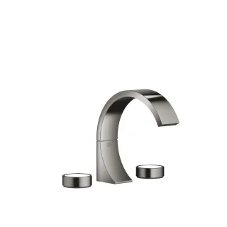 Dornbracht Waschtisch-Dreilochbatterie mit Ablaufgarnitur CYO 20713811 Dark Chrome 20713811-19