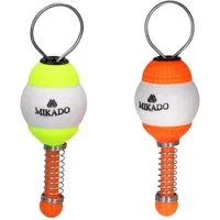 MIKADO Total Fishing Hängebissanzeiger Bissanzeiger Normal 2er Set Rot und Gelb Styroschaum Styropor Angeln, (Spar-Set)