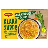 MAGGI Fertiggericht, Maggi klare Suppe mit Suppengrün 168g