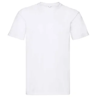 Fruit of the Loom - "Super Premium" T-Shirt für Herren/Damen Unisex (Weiß)