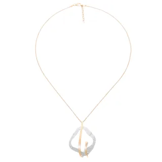 Orphelia 'Lamara' Damen-Kette mit Anhänger aus 925er Sterlingsilber, Silber/Rosé, ZH-7207