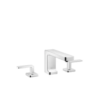 Dornbracht Waschtisch-3-Locharmatur LULU 207137100 chrom, m. Einzelrosetten und Ablaufgarnitur