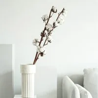 Trockenblume Getrocknete Baumwolle 60cm weiß, LYKKE & You