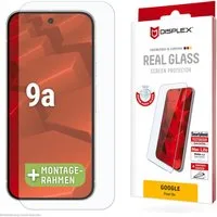 Displex Displayschutzglas Real Glass Screen Protector für Google Pixel 9a, Displayschutzfolie, Schutzfolie, Bildschirmschutz, kratz- & stoßfest