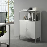 en.casa Aktenschrank »Hailuoto« 70 x 40 x 110 cm Stahl Hellgrau