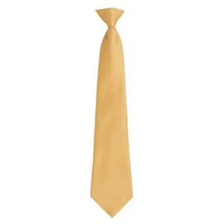 Premier Mens Fashion "Farben" Arbeit Clip auf Krawatte (Gold)