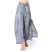 PANASIAM Palazzohose Sunshine Hosenrock im Tie-Dye Design luftige Wickelhose Palazzohose aus natürlicher Viskose Culotte mit weitem Bein für Urlaub Strand Büro