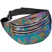 Widmann S.r.l. Kostüm Bauchtasche mit Schuppen - Meerjungfrau, Holograf