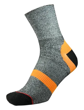 1000 Mile - Herren Approach Repreve Doppel-Lagen Atmungsaktive Blasenfreie Socken - Anthrazit / Orange
