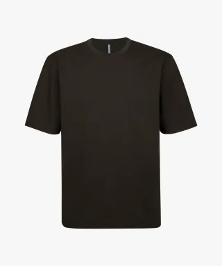 Profuomo - Dunkelbraunes Oversized-T-Shirt dunkelbraun - Gr. - L