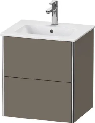 Duravit XSquare Waschtischunterbau wandhängend Flanell Grau Seidenmatt 510x418x560 mm - XS430609090 XS430609090