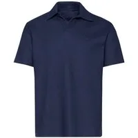 Trigema Poloshirt TRIGEMA Oversized Poloshirt ohne Knopfleiste in Waffeloptik (1-tlg)