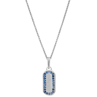 Orphelia 'Malaga' Damen-Anhänger aus 925er Sterlingsilber mit Kette – Silber ZH-7573