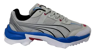 Puma Nitfox Highway Silber Weiß niedriger Schnüren -Herren -Trainer 371480 01