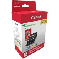 Canon CLI-526 BK/C/M/Y + Fotopapier Value Pack Tintenpatrone (Packung)