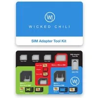 Wicked Chili SIM-Adapter-Set & Travel Case in Kreditkartengröße Smartphone-Adapter N/A zu Nano, Micro, Standard