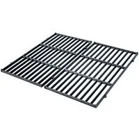 CLP Grillrost Grillrost Set, aus Gusseisen, langlebig, universell