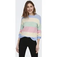 ONLY Strickpullover ONLATIA L/S STRIPE PULLOVER KNT NOOS Viskosemischung, regular fit