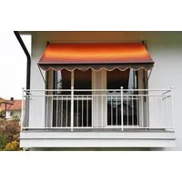 ANGERER Freizeitmöbel GmbH Klemmmarkise orange/braun 300 cm Markise Balkon