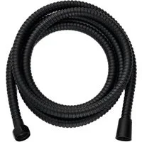 Sanixa Brauseschlauch Qualitäts Duschschlauch Edelstahl schwarz 200 cm, (Verdrehschutz, 1 St., Wasserspareinsatz herausnehmbar), für Handbrause Duschbrause Standart Anschluss