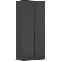 OTTO home Drehtürenschrank Kleiderschrank Schrank Garderobe AGORDO Schlafzimmer (in zwei Griff-Farben, Breiten 91-405 cm, Dekor- oder Hochglanzfront) durchdachte Innenausstattung, in 8 Breiten und 2 Höhen MADE IN GERMANY