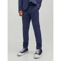 Jack & Jones Junior Anzughose JPRSOLAR elastisch, pflegeleicht, komfortabel unifarben, modisch, slim fit, Web