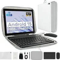 BUFO 10 Zoll 1280x800 HD 5000mAh WiFi 6 mit Tastatur, Maus und Stylus Tablet (10.1", 64 GB, Android 15, 5G WiFi, 20(3+17)GB RAM, Octa-Core Prozessor)