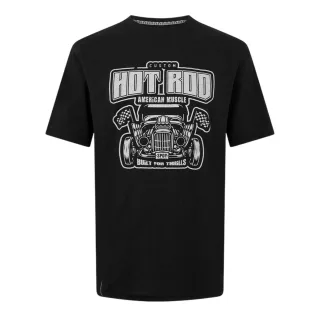 Threadbare - "Hot Rod" T-Shirt für Herren (Schwarz)