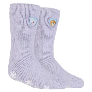 Wärmehalter - Kindercharakter rutschfeste 2.3 TOG Winter warme thermische Hausschuhsocken mit Greifern - Frozen Princess