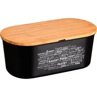 KESPER® Brotkasten Brotbox, FSC, Bambus, Kunststoff, (1-tlg), Deckel als Schneidebrett verwendbar
