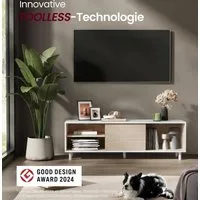 VASAGLE Lowboard Toolless-Technologie, Montage superschnell, TV-Schrank für TVs bis zu 60 Zoll