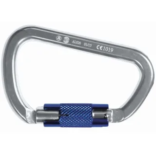 Karabinerhaken | EN 362 | AXT 10 | Aluminium | 112 mm Länge | Traglast 24 kN | Twistlock Schließ-System | Öffnungsweite 21 mm | für Seile, Ösen etc.