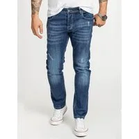 Rock Creek Regular-fit-Jeans Herren Jeans Stonewashed Blau RC-2410
