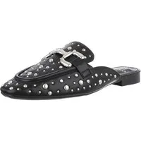 Ital-Design Damen Mules Freizeit Pantolette (88930227) Blockabsatz Pantoletten in Schwarz