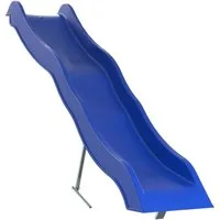 vidaXL Spielturm Kinderrutsche Blau 210x40 cm Polypropylen