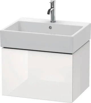 Duravit L-Cube Waschtischunterbau wandhängend Weiß Hochglanz 584x459x394 mm - LC617502222 LC617502222