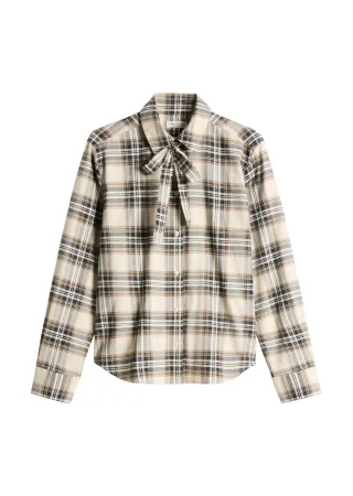 Marc o Polo - Woven Blouses, LSL, Y/D Checks 1257_OffwhiteMulti01 - Gr. - 38