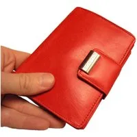 BRANCO Geldbörse Große Damen-Geldbörse / Portemonnaie, Leder, Rot, Branco 12050