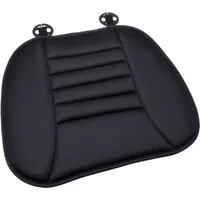 Diedrich Filmer GmbH Sitzkissen Sitzkissen Memory Foam PU Sitzauflage Schwarz, Komfort Sitzbezug Sitzmatte Matte Kissen für Auto Büro Reise Zuhause