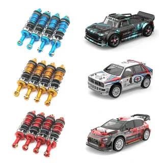 4pcs Metal Upgraded Oil Shock Absorber For MJX 1/14 14302 14303 RC Car Parts