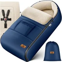 KIDIZ Fußsack Winterfußsack gefüttert, mit weichem Fleece gefüttert, für Kinderwagen, Autositz & Buggys