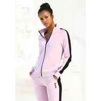 Bench. Loungewear Sweatjacke mit Seitenstreifen und Stehkragen, Home- und Loungewear Serie
