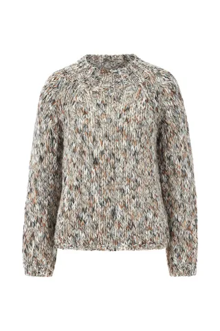 Rich & Royal - Multicoloured Mock Neck pearl white - Gr. - S