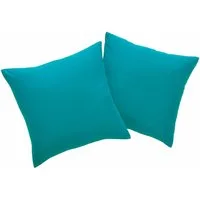 OTTO home Dekokissen Parry Microfaser, 2-er Set, unifarben, Kissenhüllen ohne Füllung, mit Reißverschluss