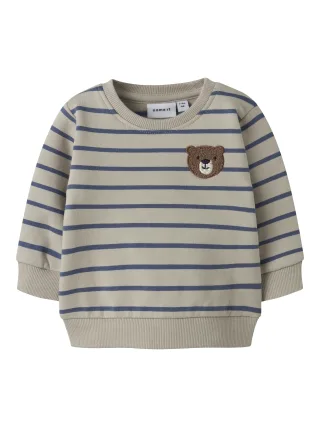 NAME IT - NBMDADDEL LS SWEAT UNB chateau gray - Gr. - 74